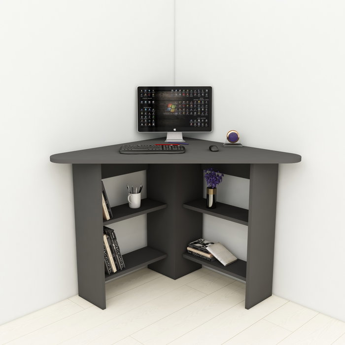 Hanah Home Mesa de Estudio Corner Antracita
